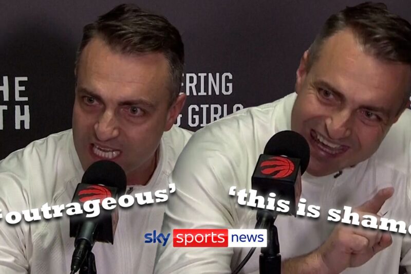 Meilleure diatribe de tous les temps ?! | La tirade furieuse de l'entraîneur des Raptors Rajakovic à la NBA officiant