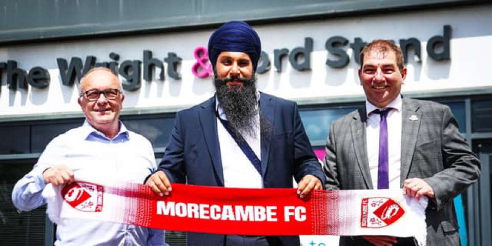 Les guerriers du Panjab reçoivent l'autorisation EFL pour procéder avec le rachat de Morecambe