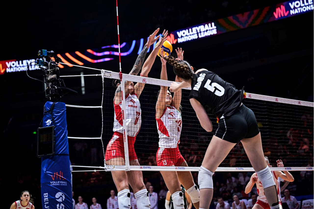 WorldOfvolley :: VNL W: Belgique de la Pologne dans une finition VNL confiante