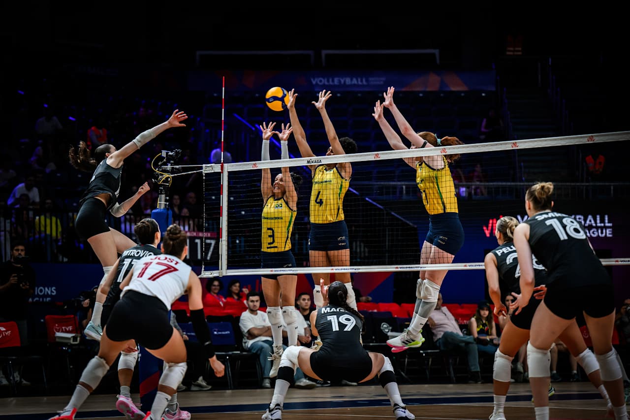 WorldOfvolley :: VNL W: Le Brésil et la Pologne livrent Dominant 3-0 victoires avec style