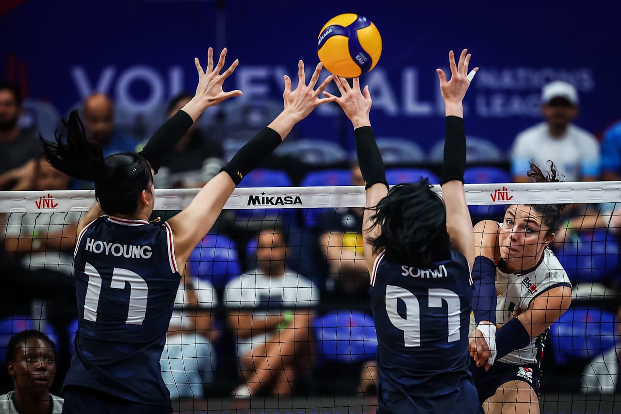 WorldOfvolley :: VNL W: Italie dépasse la Corée du Sud, la République dominicaine dépasse les Pays-Bas dans un thriller à cinq sets
