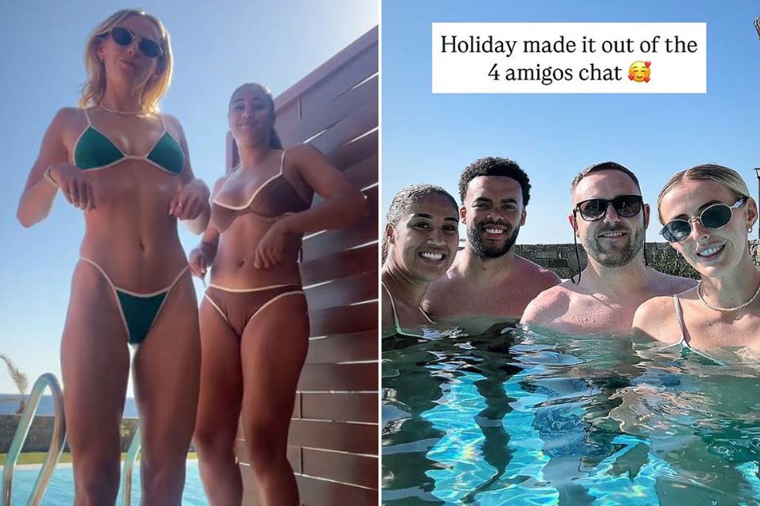 Lionesses Legend Chloe Kelly montre des mouvements de danse avec l'homme UTD Star après avoir quitté les vacances avant Euros