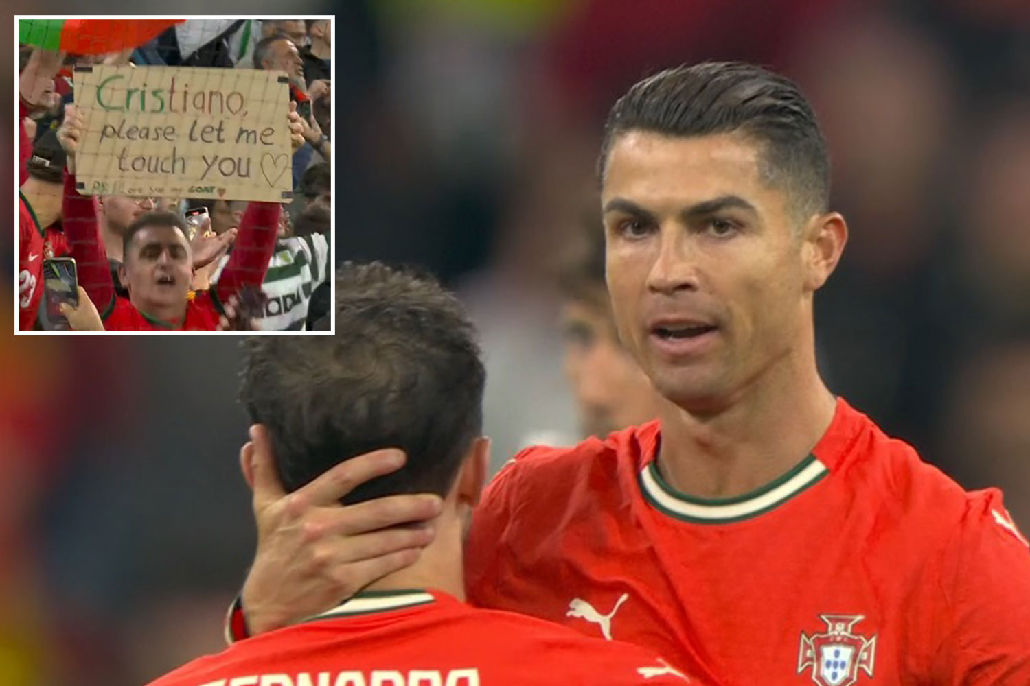 “ Je ne peux pas croire qu'ils l'ont montré à nouveau '' – un commentateur ITV stupéfait par la bannière de Cristiano Ronaldo lors de la finale de la Ligue des nations