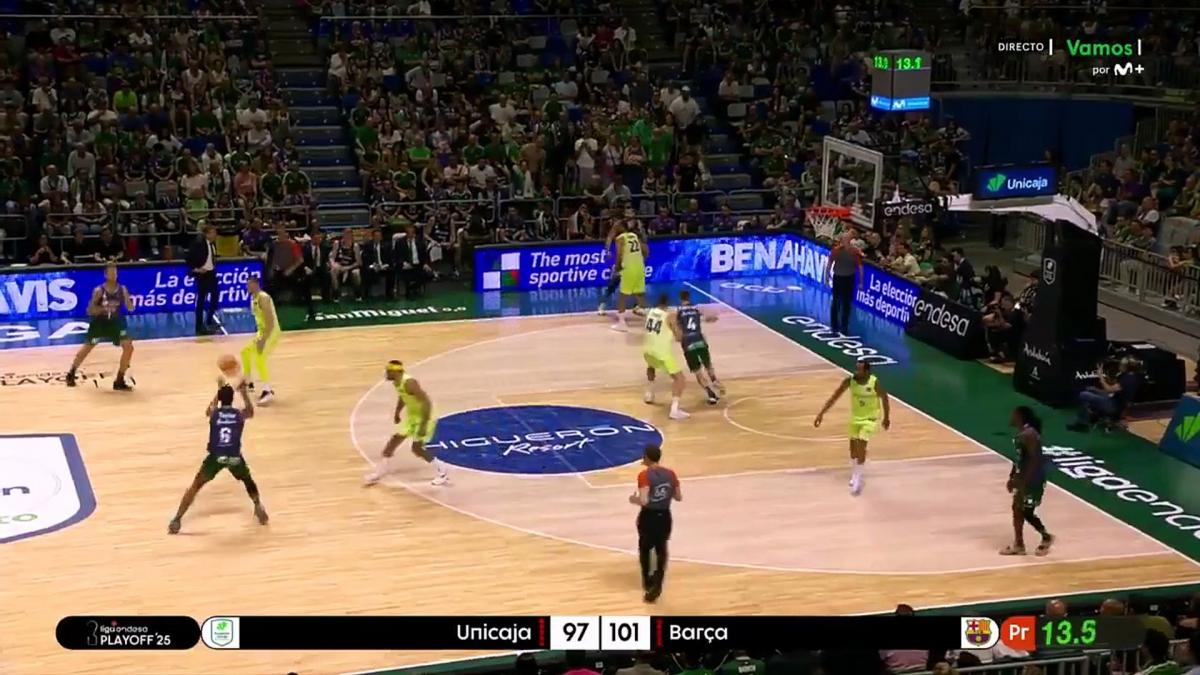 Le piqué Navarro-Sada tendu à la fin d'Unicaja-Barça