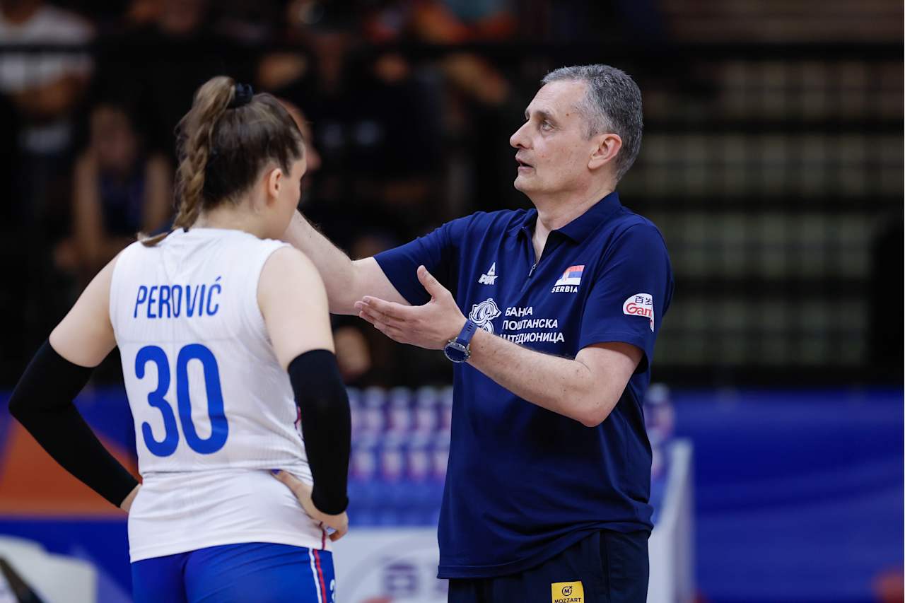 WorldOfvolley :: La Serbie lutte dans VNL 2025: l'entraîneur Terzić reflète après la sixième perte consécutive