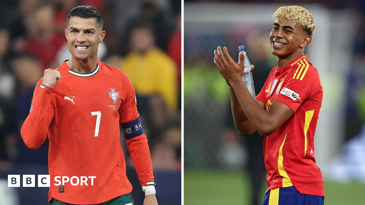 Cristiano Ronaldo et Lamine Yamal se rencontrent pour se rencontrer alors que le Portugal joue l'Espagne