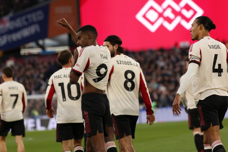 Alexander Isak and Cody Gakpo strike to give Liverpool victory at West Ham