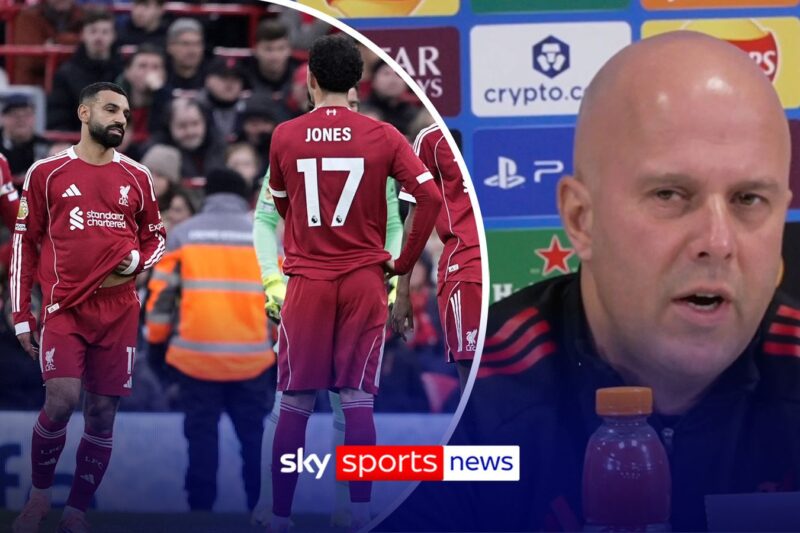 Arne Slot is left baffled by change in team performance from last season’s title winning exploits