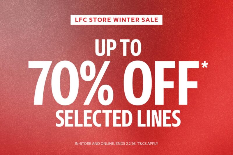 Enjoy savings of up to 70% with the LFC Retail Winter Sale