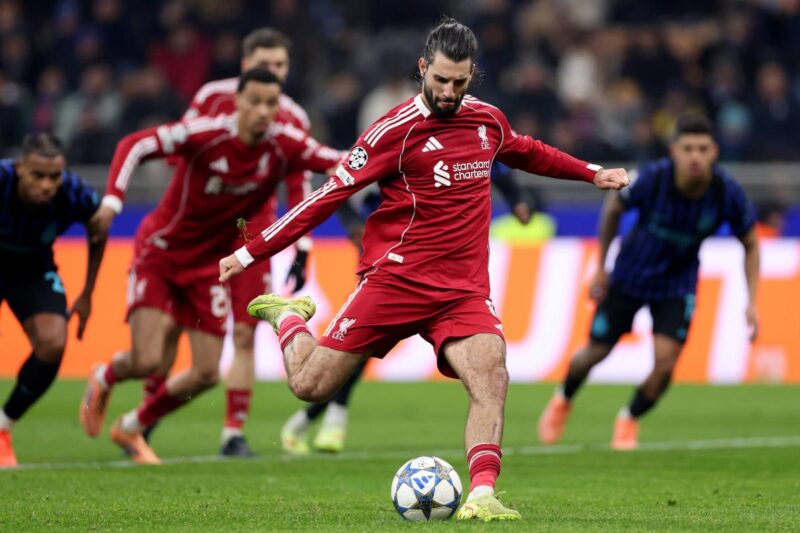 Szoboszlai penalty sets new Liverpool record in the Champions League