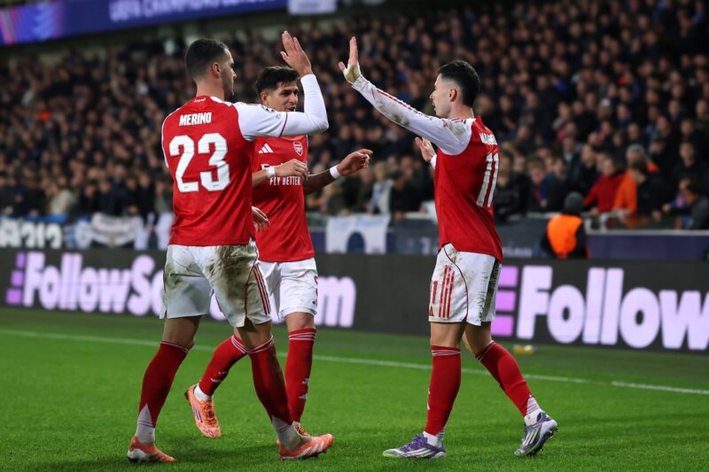 Club Brugge 0-3 Arsenal result