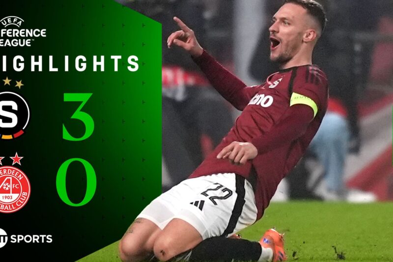 UEFA Conference LeagueHighlights: Aberdeen exit Conference League winless after sobering night in Prague00:04:51|2 minutes ago