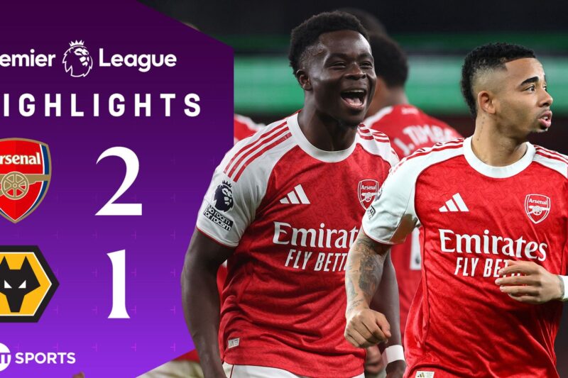 Premier LeagueHighlights: Arsenal snatch dramatic win against Wolves after stoppage-time own goal 

00:03:00|an hour ago