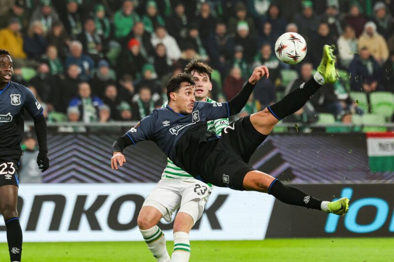 Europa LeagueDrama as Miovski overhead kick ruled out… only to be given after VAR check00:02:39|4 minutes ago