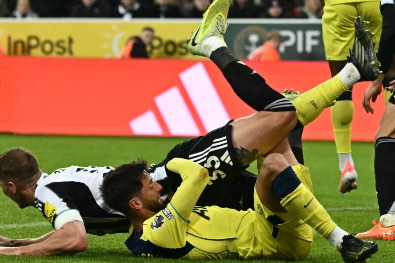 Ref Watch: Newcastle penalty against Tottenham analysed as Dermot Gallagher questions why referee noticed grappling but ‘ignored’ it