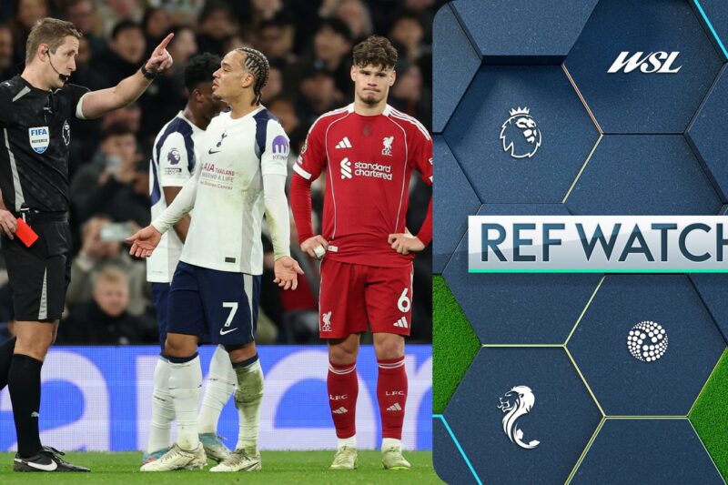 Ref Watch on Xavi Simons’ challenge and why Spurs man was always facing a certain red card