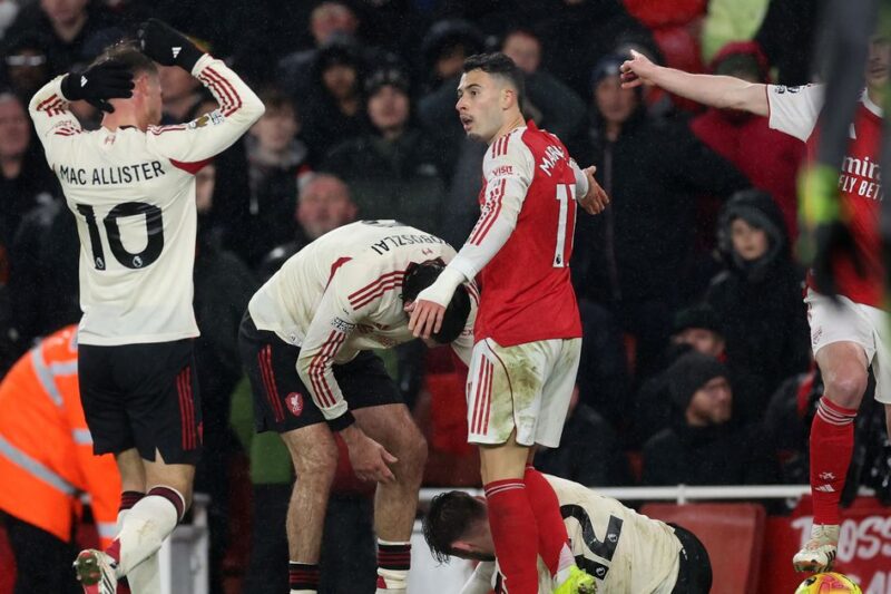 Portsmouth fans make Gabriel Martinelli feelings clear after Conor Bradley injury confirmed