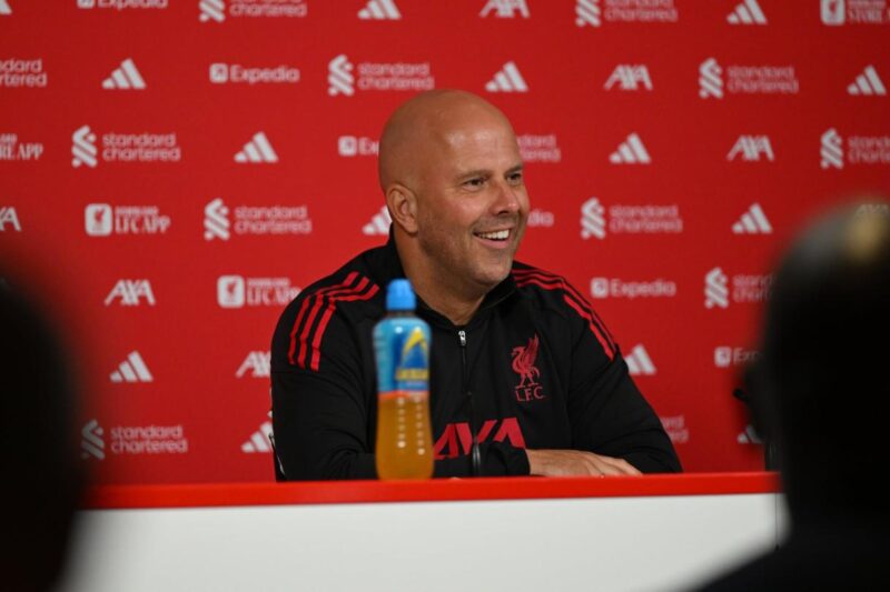 9am GMT: Watch Arne Slot’s pre-Burnley press conference live