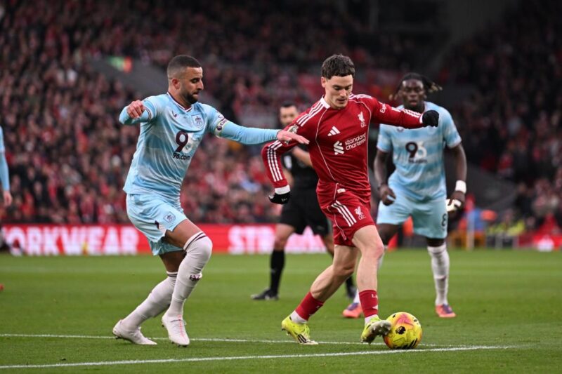 Liverpool held to 1-1 draw by Burnley at Anfield