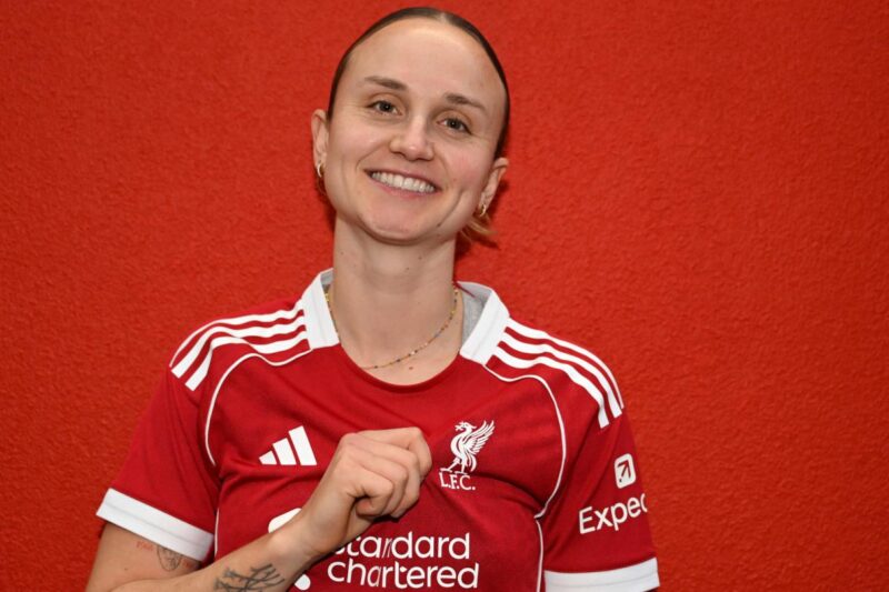 In photos: Martha Thomas completes Reds loan move at Melwood